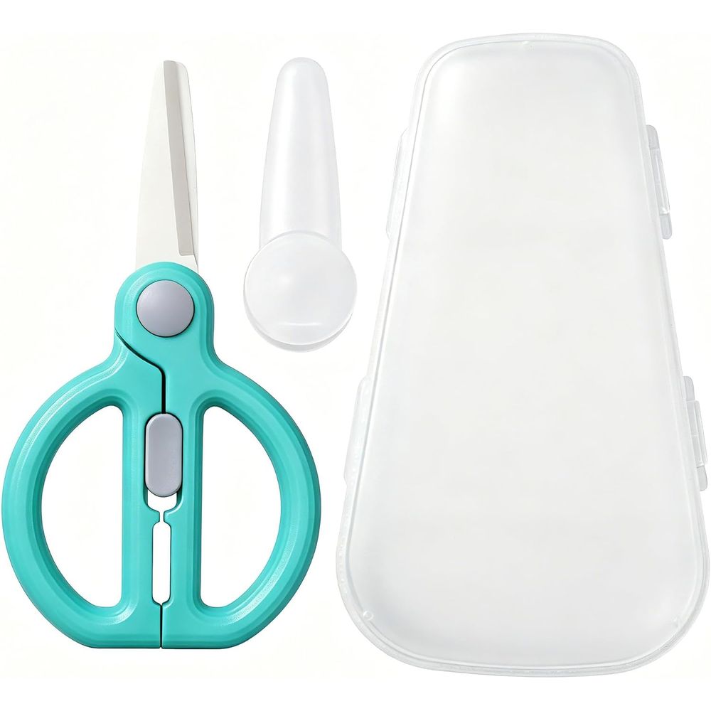 Meal Prep Snacks For Toddlers - Child Scissors with Travel Case, Safe