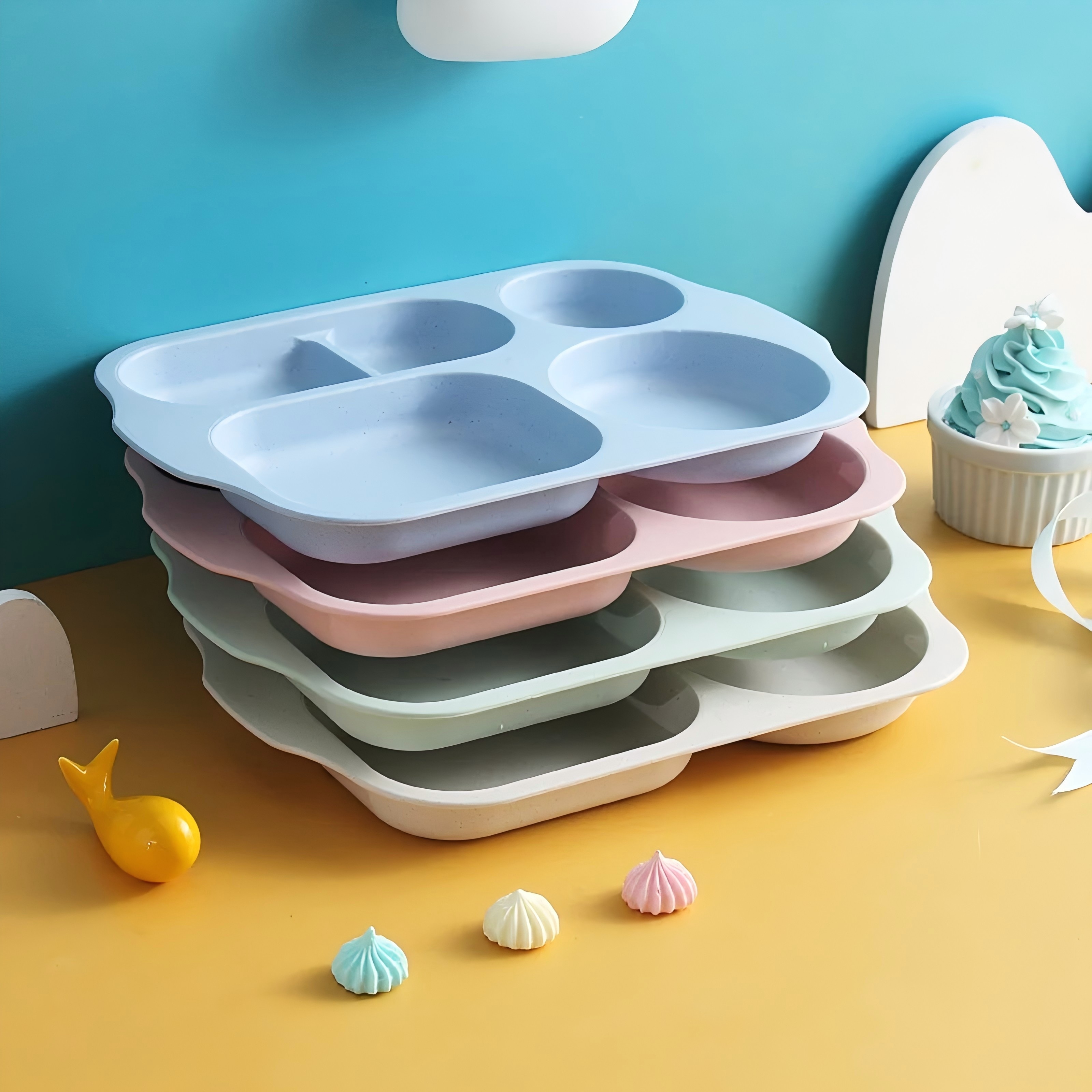 Meal Prep List - Reusable 5-Compartment Plate, Meal Prep Tray