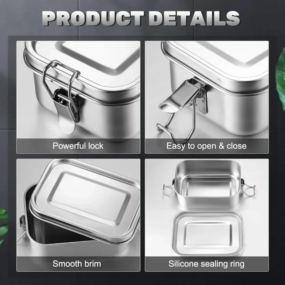 Stainless Steel Lunch Box for  - Meal Prep List avis et prix