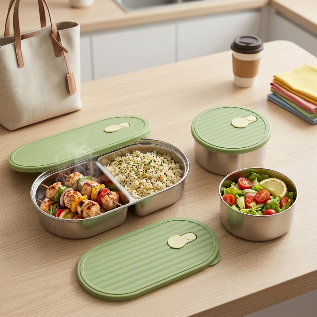 Microwavable 304 Stainless Ste - Meal Prep List avis et prix