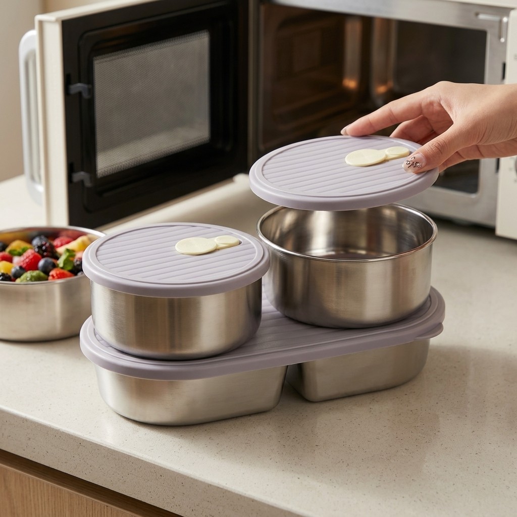 Microwavable 304 Stainless Ste - Meal Prep List avis et prix