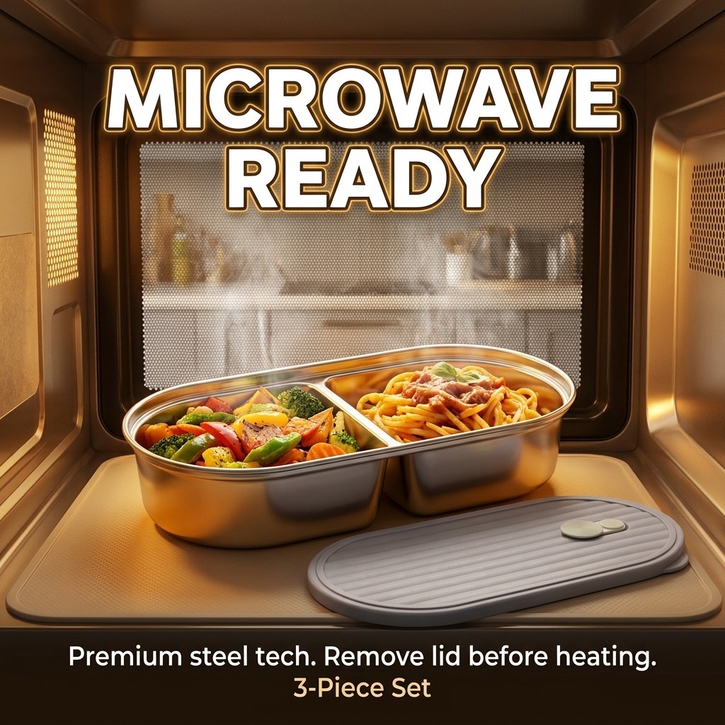 Microwavable 304 Stainless Ste - Meal Prep List avis et prix