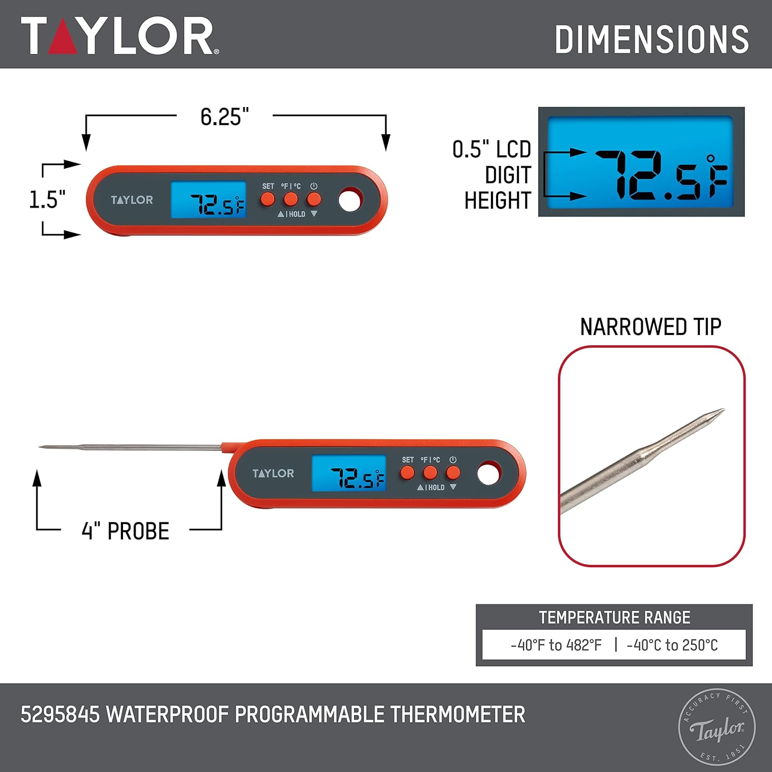 Digital Waterproof Meat Thermo - Meal Prep Protein avis et prix
