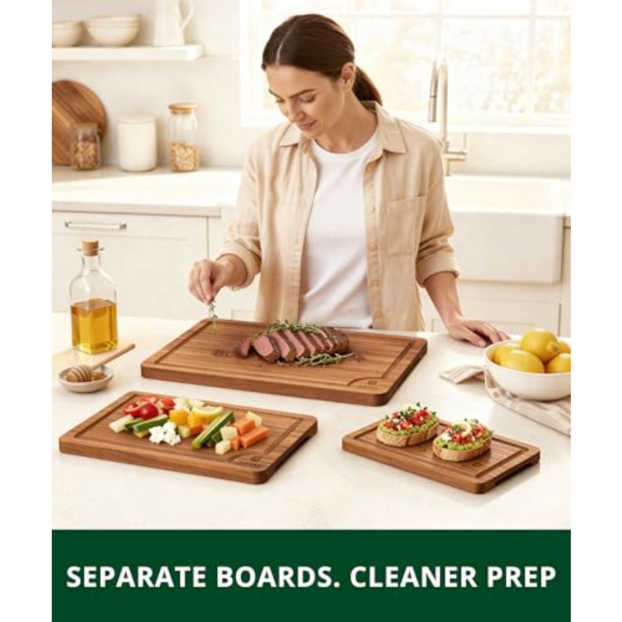 Wooden Cutting Boards for Kitc - Meal Prep Juice avis et prix