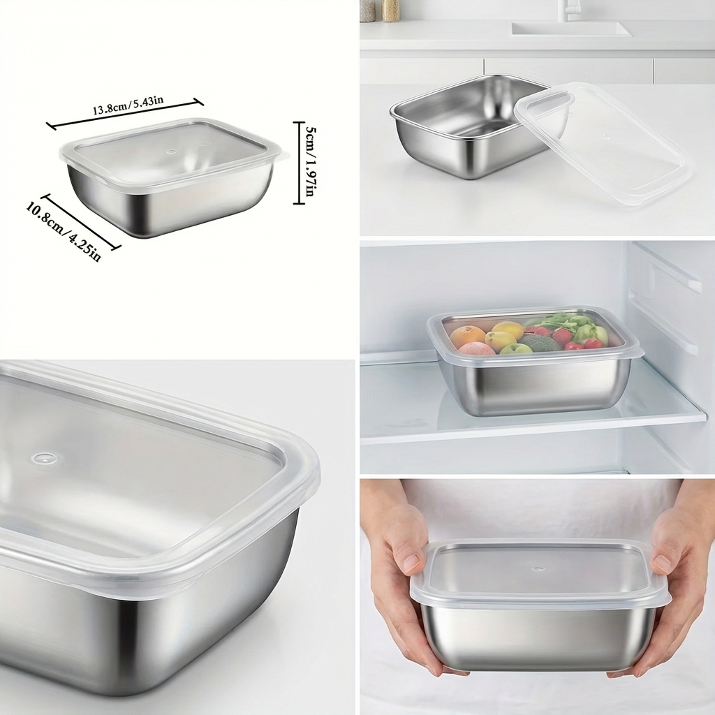 5PCS Stainless Steel Food Stor - Meal Prep List avis et prix