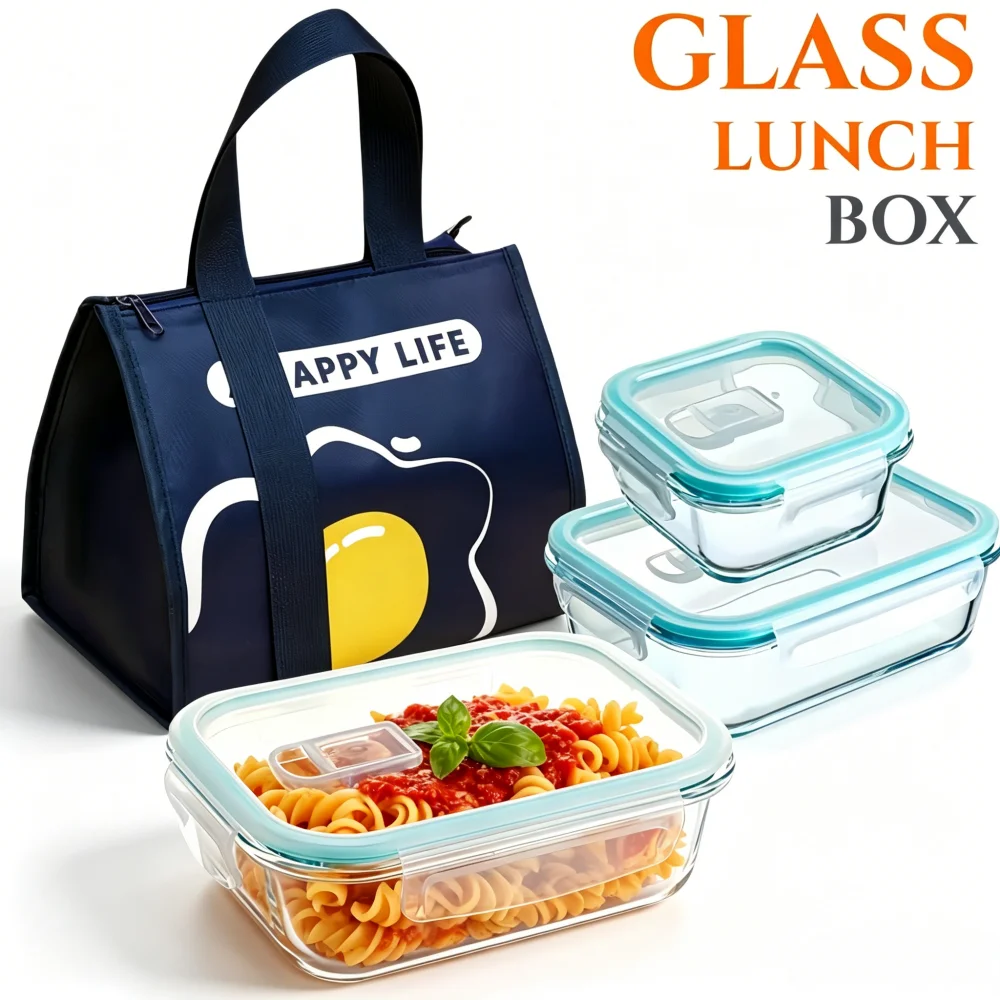 BPA-Free Glass Lunch Box Recta - Meal Prep Rezepte avis et prix