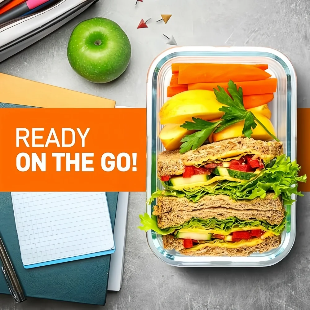 BPA-Free Glass Lunch Box Recta - Meal Prep Rezepte avis et prix