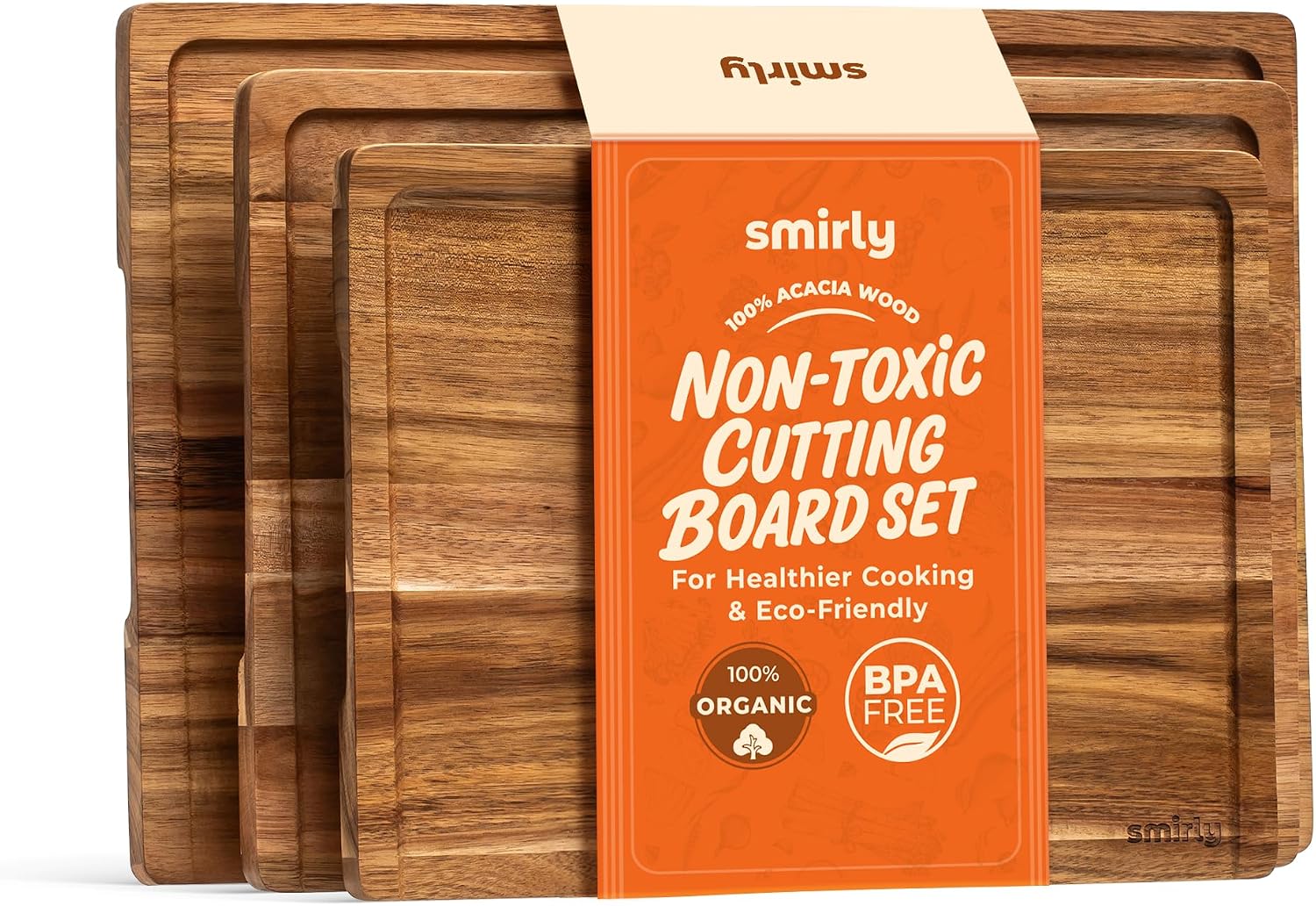 Acacia Wood Cutting Board Set  - Meal Prep Juice avis et prix