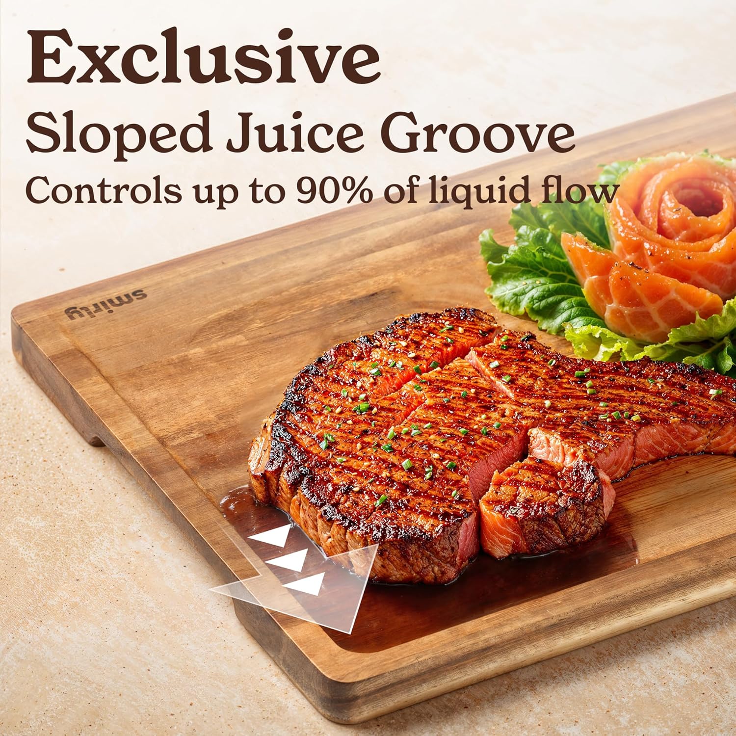 Acacia Wood Cutting Board Set  - Meal Prep Juice avis et prix