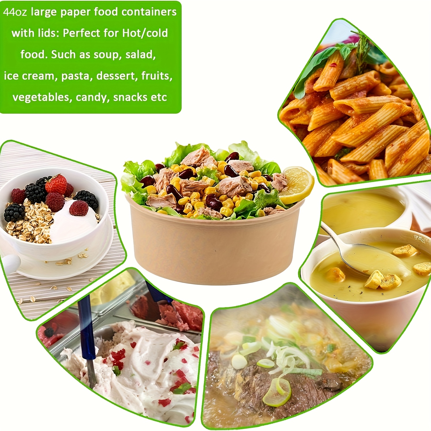 44Oz/1300Ml 25/50 Pack Paper B - Meal Prep List avis et prix
