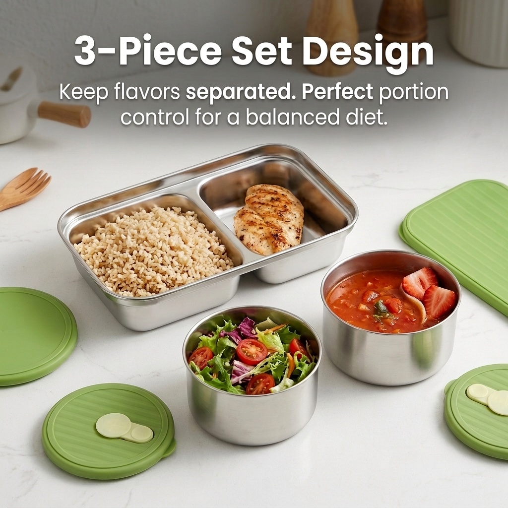 Microwave Safe 304 Stainless S - Meal Prep List avis et prix