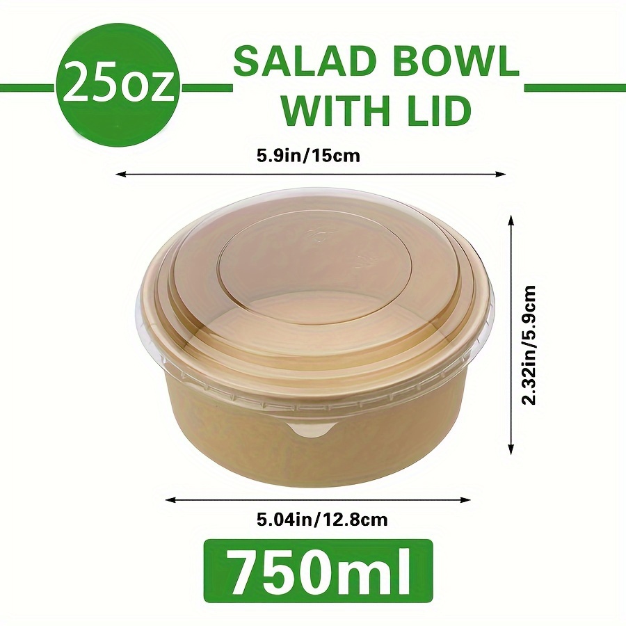 25Oz/750Ml 25/50 Pack Paper Bo - Meal Prep List avis et prix