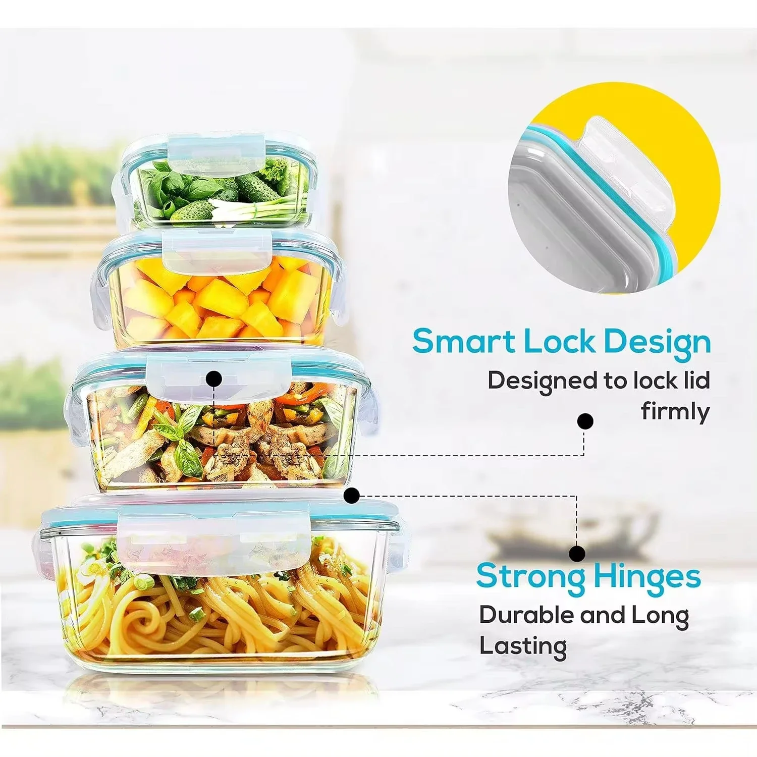 Glass Lunch Box Food Storage C - Meal Prep List avis et prix
