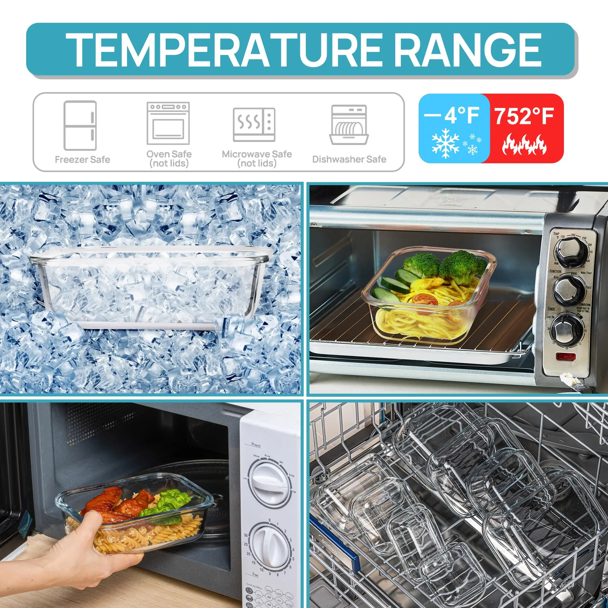 Glass Lunch Box Food Storage C - Meal Prep List avis et prix