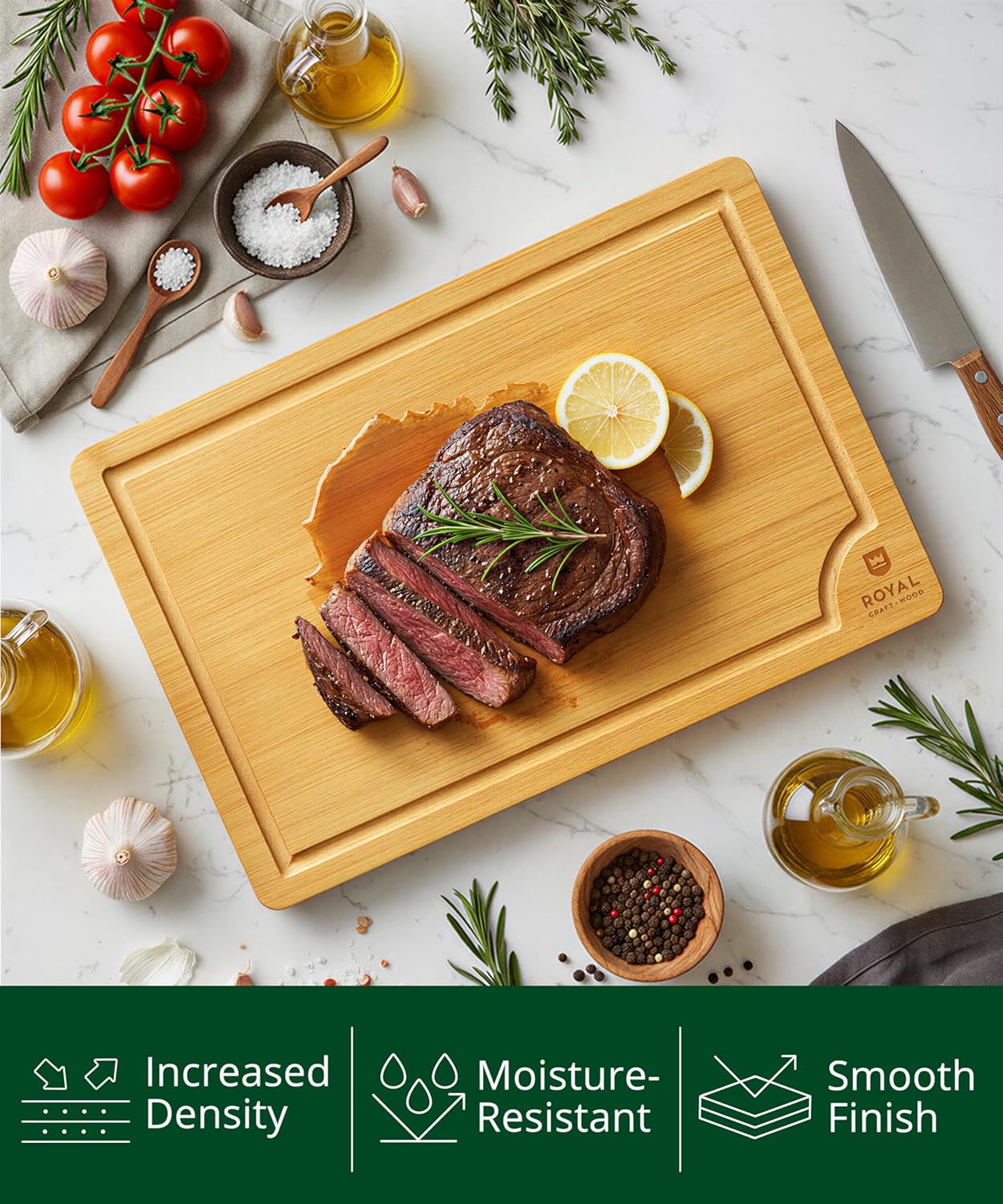 Bamboo Cutting Board for Kitch - Meal Prep Juice avis et prix