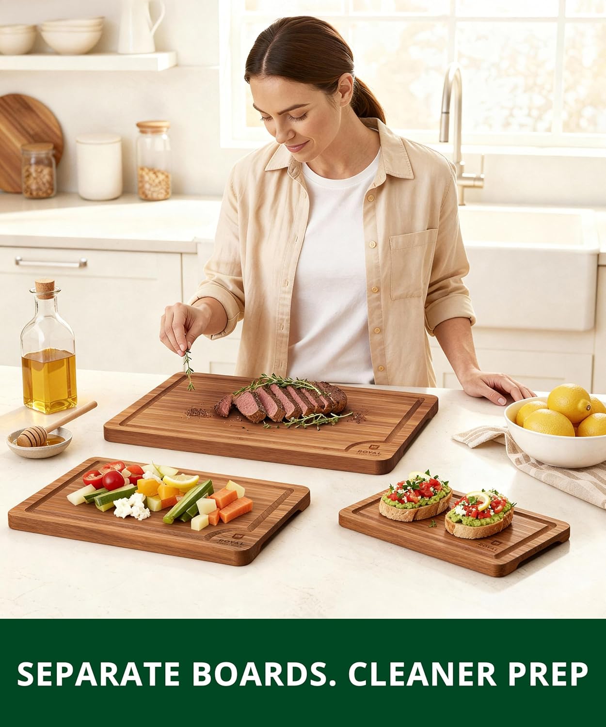 Wooden Cutting Boards for Kitc - Meal Prep Juice avis et prix