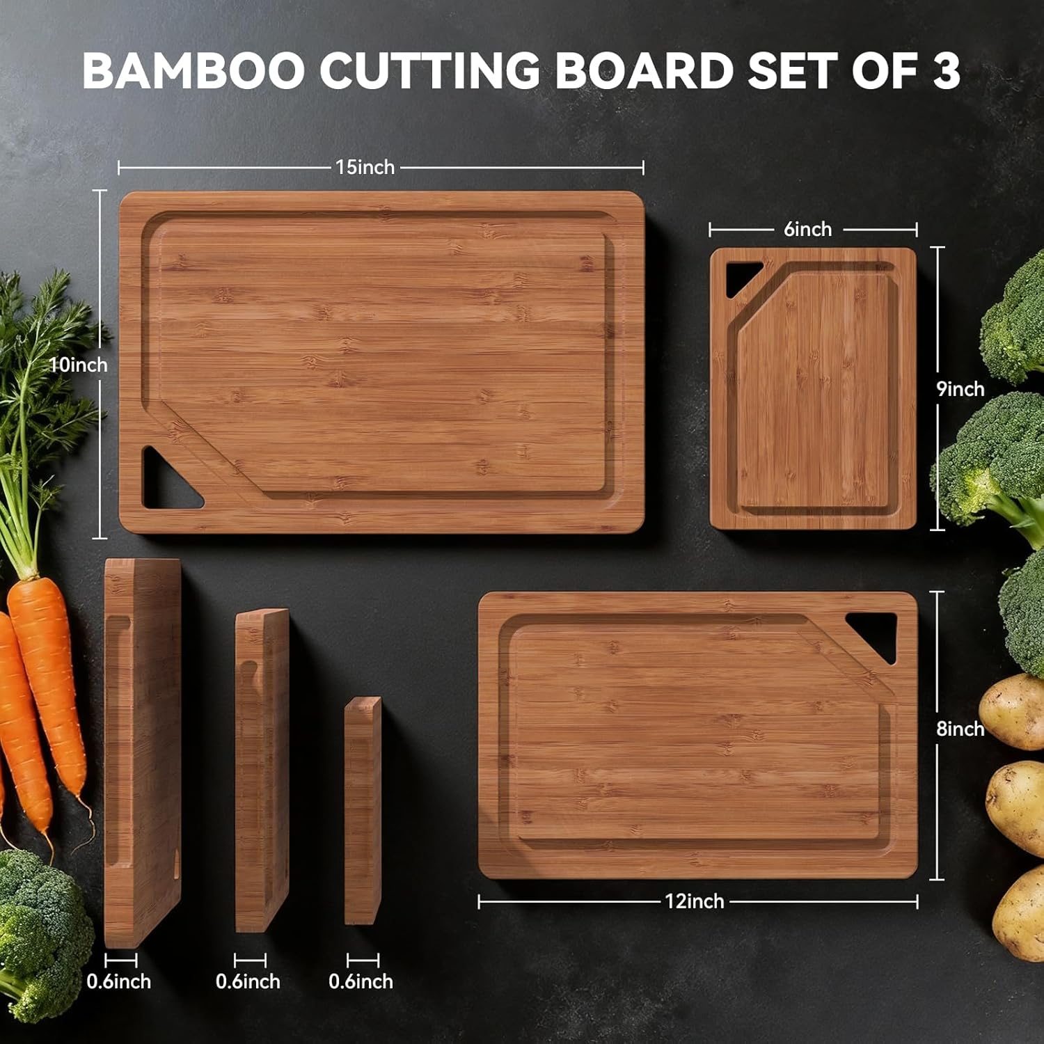 Bamboo Cutting Boards for Kitc - Meal Prep Juice avis et prix